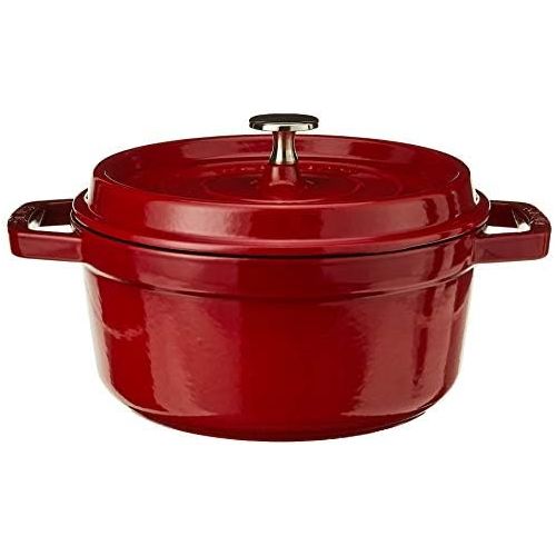  STAUB Stub Kokotte, rund, Gusseisen, 2,7 l, Kirsche