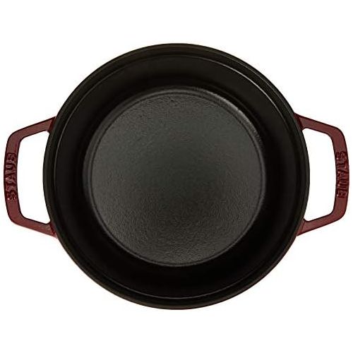  STAUB Stub Kokotte, rund, Gusseisen, 2,7 l, Kirsche