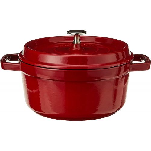  STAUB Stub Kokotte, rund, Gusseisen, 2,7 l, Kirsche