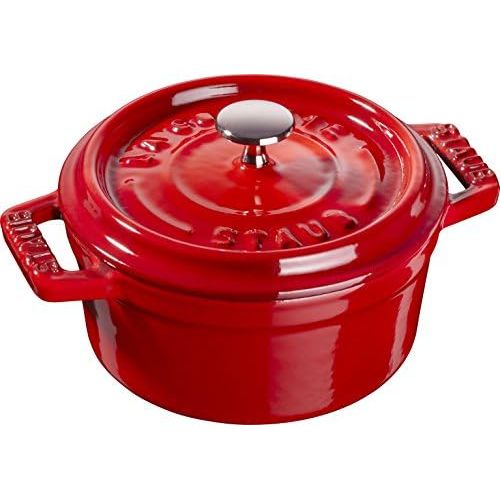  Staub Mini-Cocotte, Induktionsgeeignet, Gusseisen, Kirschrot, 10 cm, 13 x 10 x 7 cm, 1 Einheiten