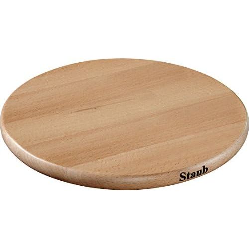  STAUB Accessoires Magnetischer Topfuntersetzer, rund 23 cm, Holz