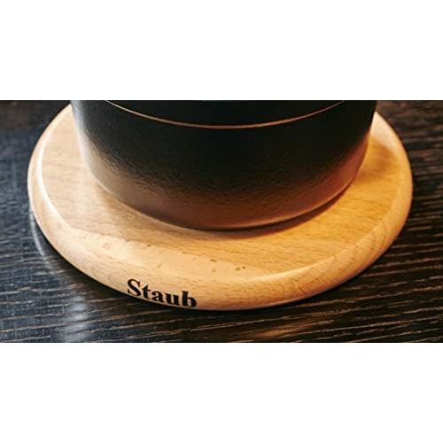  STAUB Accessoires Magnetischer Topfuntersetzer, rund 23 cm, Holz