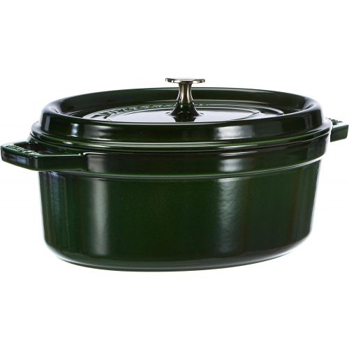  Staub Cocotte Oval 29cm Basil: Kitchen & Dining