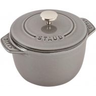Staub Cast Iron 0.75-qt Petite French Oven - Graphite Grey, Made in France
