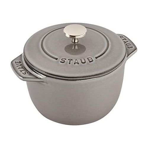  [아마존베스트]STAUB 11721218 Petite French Oven, 0.75-Qt, Graphite Gray