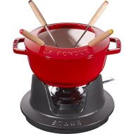 [아마존베스트]Staub Fondue Set, Induction-Compatible, Cast Iron, 1 Unit