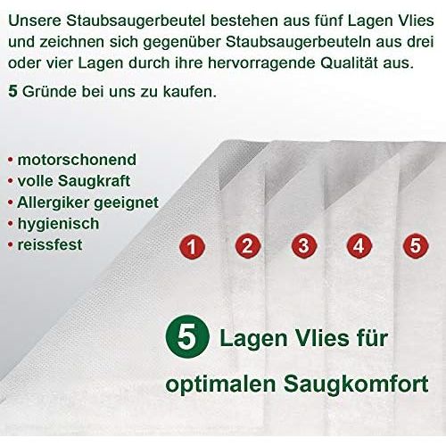  STAUBSAUGERMANUFAKTUR staubsaugermanufaktur.de Premium Staubsauger Vorwerk Kobold 120 Handstaubsauger mit Kombiduese + 10 Beutel - Bestleistung beim Saugen - Hochwertige Qualitat