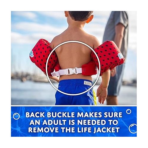  STEARNS Original Puddle Jumper Kids Life Jacket, Comfortable Life Vest for Kids Weighing 30-50lbs, USCG Approved Type III Life Vest for Pool, Beach, Boats, & More