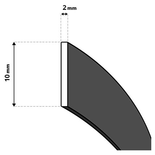  STEIGNER Ofendichtschnur Kamindichtung selbstklebend aus GLASFASERN, hitzebestandig bis 550°C, Schwarz, 10m, 10x2mm, SKD03