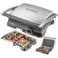 [아마존베스트]Steinborg Contact Grill, 2,100 Watt, Electric Table Grill, Electric Grill, Panini Grill, Sandwich Toaster, Non-Stick Coating, Thermostat, Cool Touch Technology, Grease Drip Tray