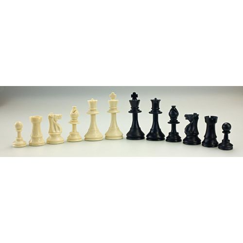  Sterling Games Standard Tournament Chess Set with Travelling Carrying Bag, 20 Chess Mat and Single Weighted Chess Pieces, Green Camouflage