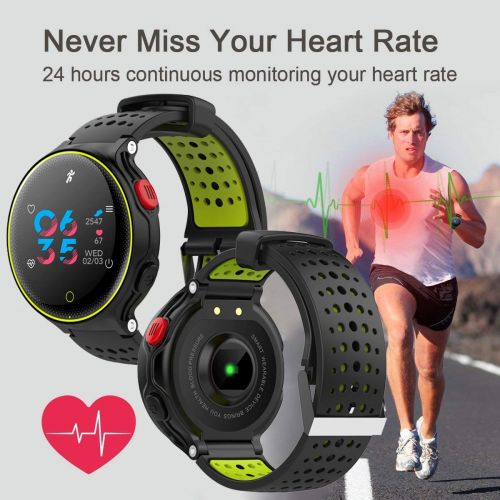  STG Fitness Tracker,Color Screen Activity Tracker Watch with Blood Pressure Blood Oxygen, IP68 Waterproof Smart Watch with Continuous Heart Rate,Sleep Monitor,Call Message Reminder for