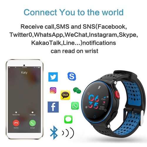  STG Fitness Tracker,Color Screen Activity Tracker Watch with Blood Pressure Blood Oxygen, IP68 Waterproof Smart Watch with Continuous Heart Rate,Sleep Monitor,Call Message Reminder for