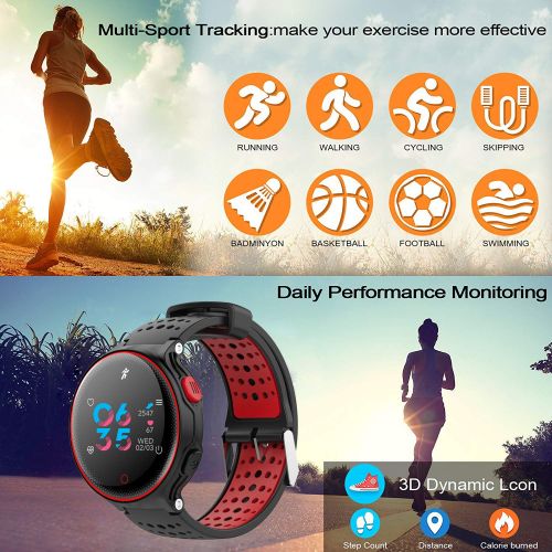  STG Fitness Tracker,Color Screen Activity Tracker Watch with Blood Pressure Blood Oxygen, IP68 Waterproof Smart Watch with Continuous Heart Rate,Sleep Monitor,Call Message Reminder for