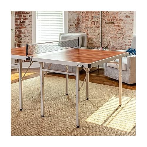 스티가 STIGA Space Saver - Compact Ping Pong Table - Quick, Easy Storage - Separate Table Halves - No Assembly Required