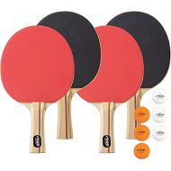 STIGA Performance 2 and 4-Player Ping Pong Paddle Set - Includes Performance Level Table Tennis Rackets and 3-Star ITTF Approved Balls