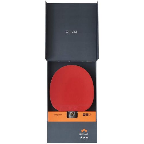 스티가 Stiga Royal 3-Star Table Tennis Ping Pong Bat, Black/Red