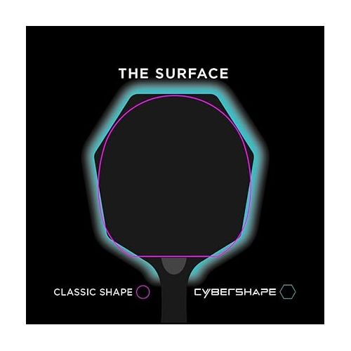 스티가 STIGA Cybershape Carbon Table Tennis Blade | Ping Pong Paddle - Unique Design for Larger Hitting Area & Increased Control - Competition Approved