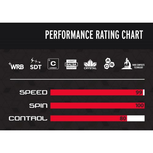 스티가 STIGA Pro Carbon Performance-Level Table Tennis Racket with Carbon Technology for Tournament Play