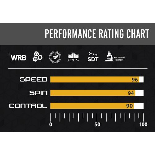 스티가 STIGA Evolution Performance-Level Table Tennis Racket Made with Approved Rubber for Tournament Play