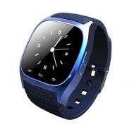 STKJ Touch Screen Smart Watch Waterproof Bluetooth Watch Pedometer for The Elderly, Children, Adults, Business, The Public,Blue