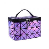 STKJ Makeup Bag, Travel Cosmetic Bags Brush Pouch Toiletry Kit Fashion Women Jewelry Organizer Portable Cube Purse,Purple