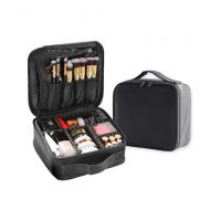 STKJ Makeup Case Make Up Travel Bag, Cosmetic Bag with Zipper Brushes Organizer Portable Waterproof Large Toiletry Bags