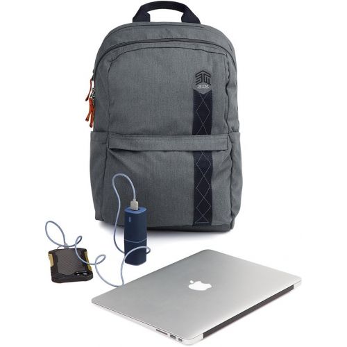  STM Banks Backpack for Laptop & Tablet Up to 15 - Tornado Grey (stm-111-148P-20)