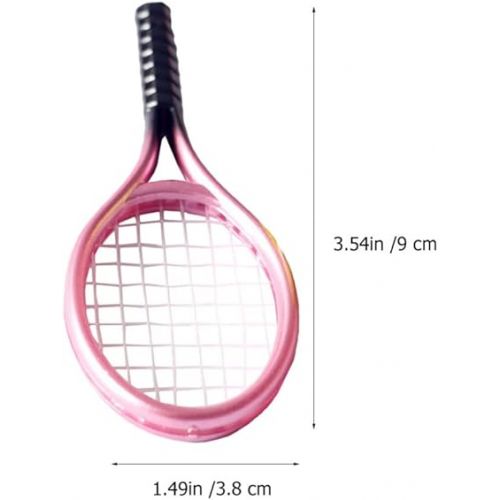  STOBOK Kids Toys Mini Toys Badminton Set Mini 3 Sets Mini House Tennis Set Miniature Tennis Racket Mini Tennis Photography Props Tennis Racket Mini Badminton Set Badminton Set Mini Toys