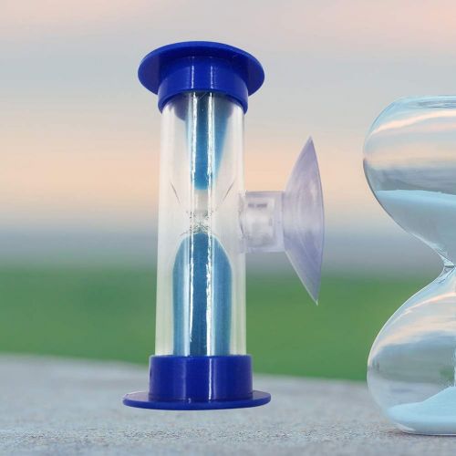  [아마존베스트]STOBOK 3 Minute Removable Plastic Coloured Sand Timer (Blue)