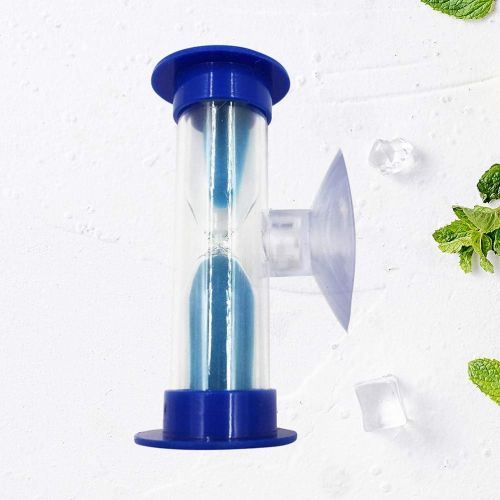  [아마존베스트]STOBOK 3 Minute Removable Plastic Coloured Sand Timer (Blue)