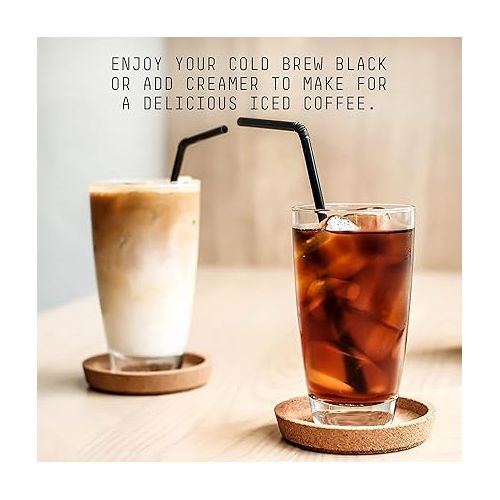  Stone Street Cold Brew Coffee, Strong & Smooth Blend, Low Acid, 100% Arabica, Gourmet Coffee, Whole Bean, Dark Roast, Colombian Single Origin, 1 LB