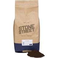 Stone Street COFFEE COMPANY Stone Street Cold Brew Coffee, Strong & Smooth Blend, Low Acid, 100% Arabica, Gourmet Coffee, Coarse Ground, Dark Roast, Colombian Single Origin, 5 LB