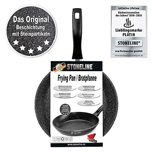  Stoneline Classic Frying Pans, grey, 16 cm