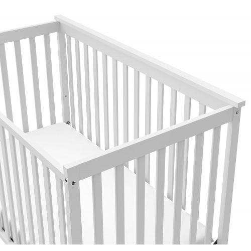  Stork Craft Storkcraft Sheffield Fixed Side Convertible Crib, Gray