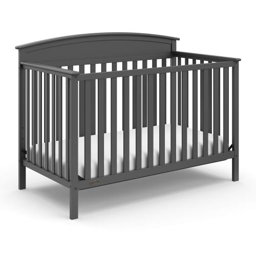 그라코 Graco Benton 5-in-1 Convertible Crib, Pebble Gray Easily Converts to Toddler Bed, Day Bed or Full Bed, 3 Position Adjustable Height Mattress