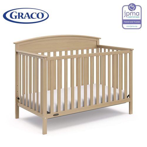 그라코 Graco Benton 5-in-1 Convertible Crib, Pebble Gray Easily Converts to Toddler Bed, Day Bed or Full Bed, 3 Position Adjustable Height Mattress