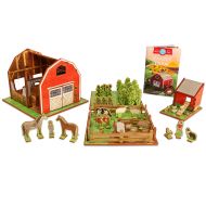 STORYTIME TOYS Farm Playset with Barn, Animals, Barnyard, Crops, Chicken Coop and Storybook