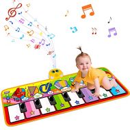 [아마존베스트]STREET WALK Musical Piano Dance Mat - Kids Musical Play Mats(59x24.6in) - Baby Music Keyboard Dance Touch Play Mat - Early Education Toys for 1 2 3 4 5 6 Year Old Toddler Girls Boy