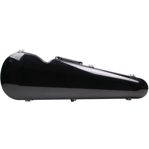  STRING HOUSE Fiberglass Violin Case Black Full Size (Black)