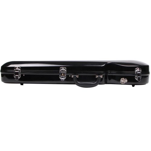  STRING HOUSE Fiberglass Violin Case Black Full Size (Black)