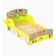STS SUPPLIES LTD Colored Bed Frame for Kids Wooden Frame Storage Shelf Toddler Low Rail Legged Large Decor Room Bed & Ebook by AllTim3Shopping.