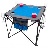 STS SUPPLIES LTD Folding Camping Party Bar Table Camp Carry Summer Drinks Outdoors Foldable Portable Furniture & E Book by Easy2Find