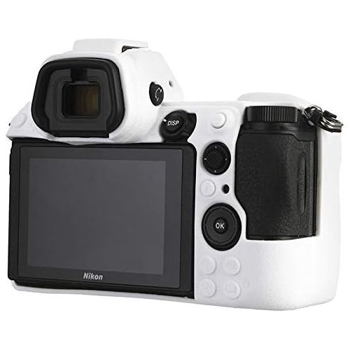  STSEETOP Nikon Z6 Z7 Case,Professional Silicone Rubber Camera Case Cover Detachable Antiscratch Shockproof Full Body Protective Case for Nikon Z6 Z7 (White)