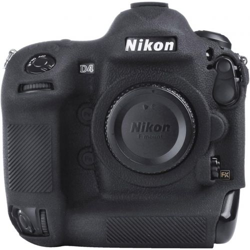  STSEETOP Nikon D4/D4S Case, Professional Silicion Rubber Camera Case Cover Detachable Protective for Nikon D4 D4S (Black)