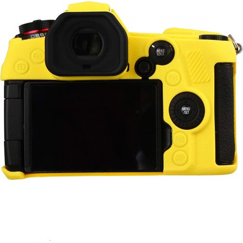  STSEETOP Panasonic LUMIX G9 Case, Professional Silicone Rubber Camera Case Cover Detachable Protective Case for Panasonic LUMIX G9 (Yellow)