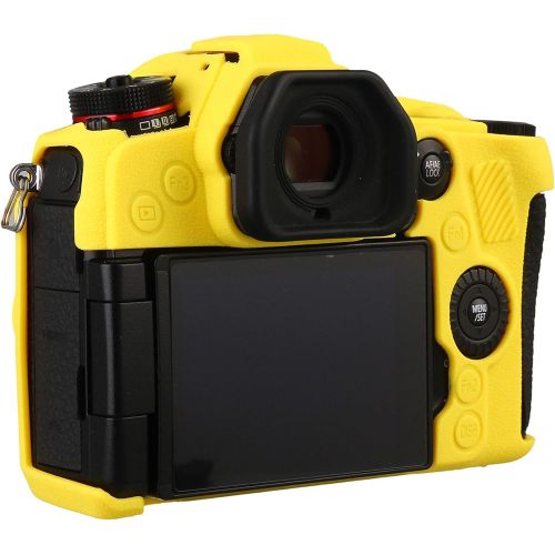  STSEETOP Panasonic LUMIX G9 Case, Professional Silicone Rubber Camera Case Cover Detachable Protective Case for Panasonic LUMIX G9 (Yellow)
