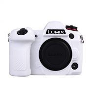 STSEETOP Panasonic LUMIX G9 Camera Case, Professional Silicone Rubber Camera Case Cover Detachable Protective Case for Panasonic LUMIX G9 (White)