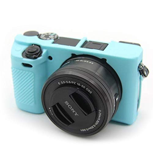  STSEETOP Sony A6300 A6400 Case,Professional Silicone Rubber Camera Case Cover Detachable Antiscratch Shockproof Full Body Protective case for Sony A6300 A6400 (Blue)