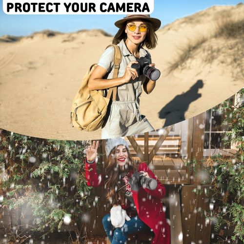  STSEETOP Canon 5D Mark IV Camera Case, Professional Silicone Rubber Camera Case Cover Detachable Protective for Canon 5D Mark IV (Black)